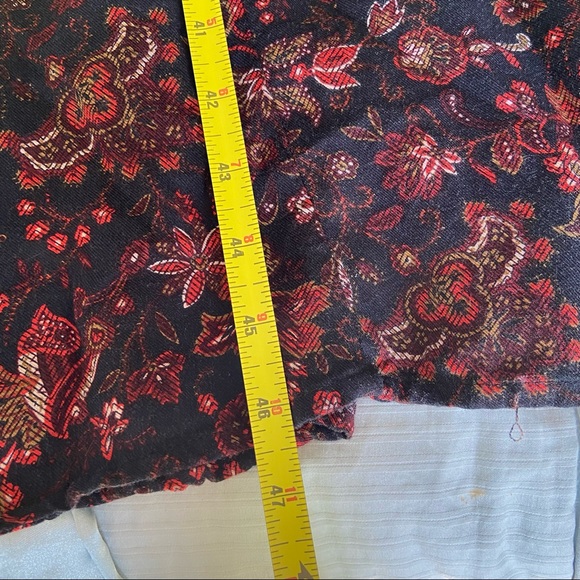 Floral Midi Dress Prairie Peasant Modest Long Sleeve Vintage Grannycore Rosette - Picture 7 of 11